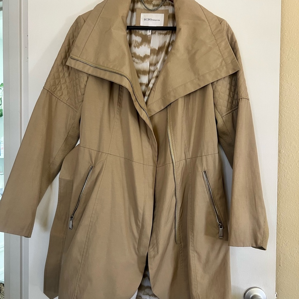 BCBGeneration Women's Beige Trench Coat